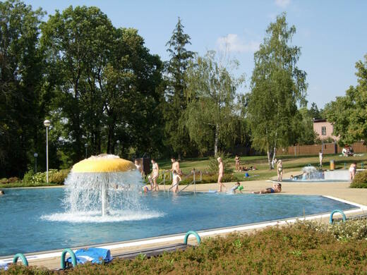 Vodní hříbek v aquaparku ve Frenštátě pod Radhoštěm