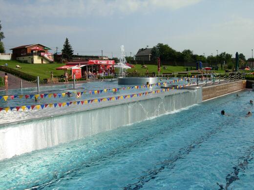 Bazény v Aquaparku Olešná