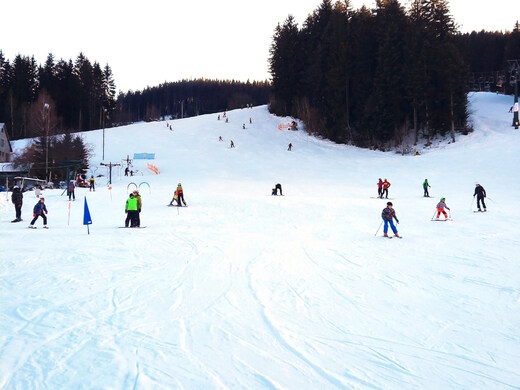 Lyžování na Rališce