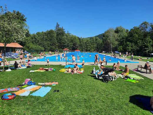 Na koupališti ve  Štramberku