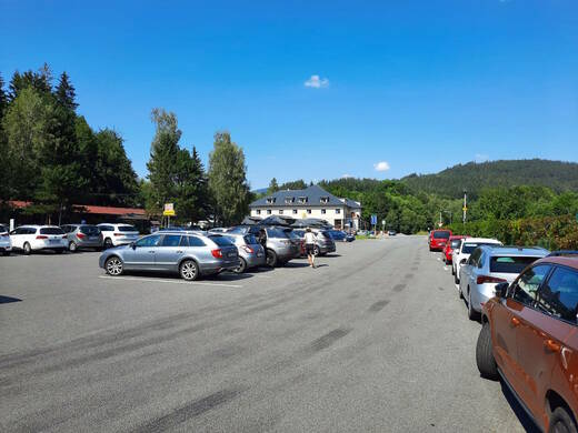 Parkoviště u Biotopu Bečva