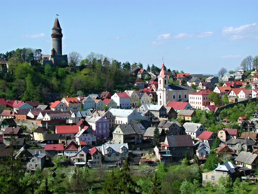 Štramberk od jeskyně Šipka